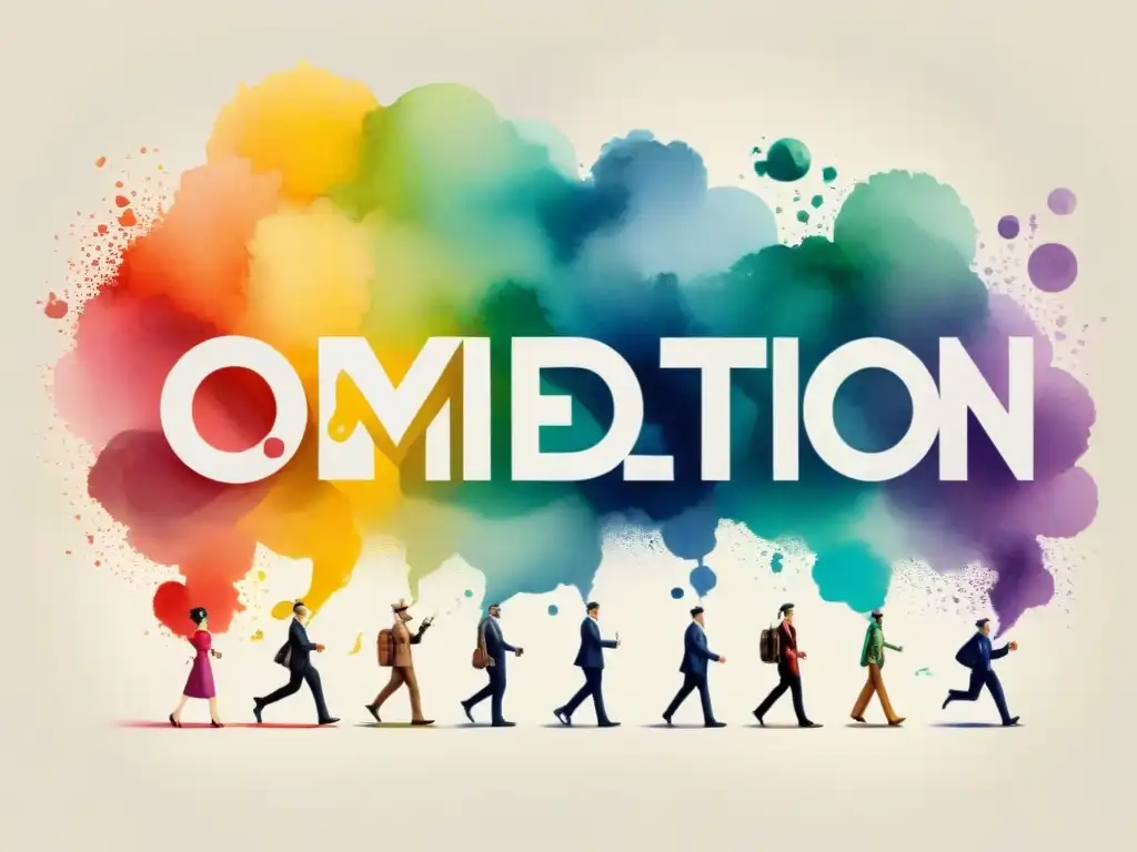 Evolución del humor: de jesters a memes en acuarela Acuarela detallada que muestra la evolución del humor a través de distintas eras, reflejando cambios en el lenguaje cómico