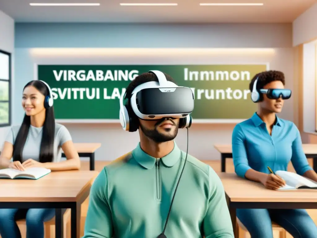 Comparación entre aula tradicional y realidad virtual para aprender idiomas