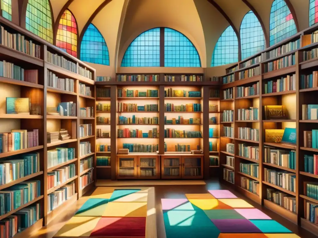 Una biblioteca diversa y vibrante, reflejo de la riqueza lingüística y cultural mundial