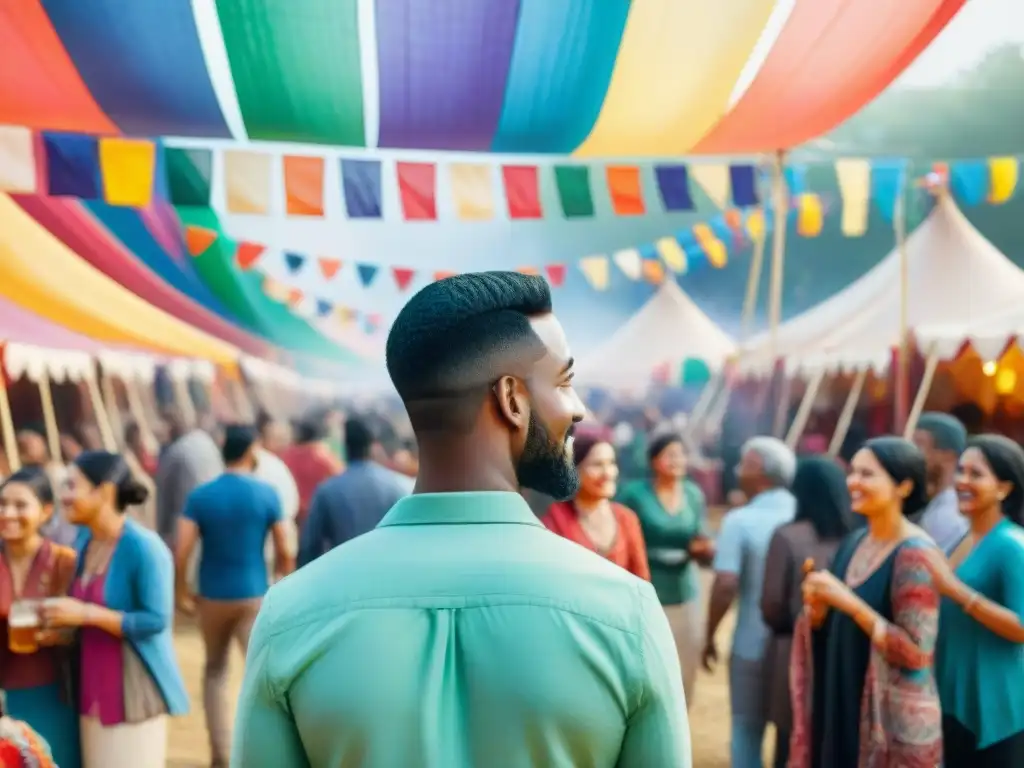 Celebración multicultural en festival de lenguas con diversidad lingüística en festivales de lenguas