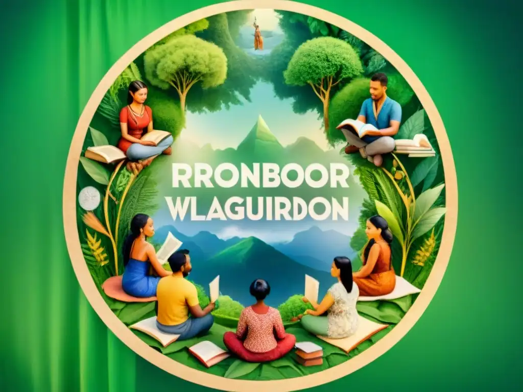 Un círculo de diversidad cultural compartiendo historias y poemas en sus lenguas originales, uniendo culturas a través de la literatura