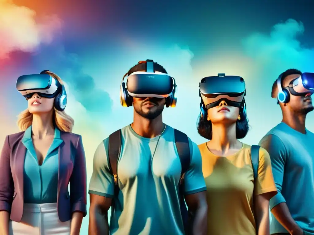 Grupo inmerso en realidad virtual para 'Aprendizaje de idiomas con gamificación'