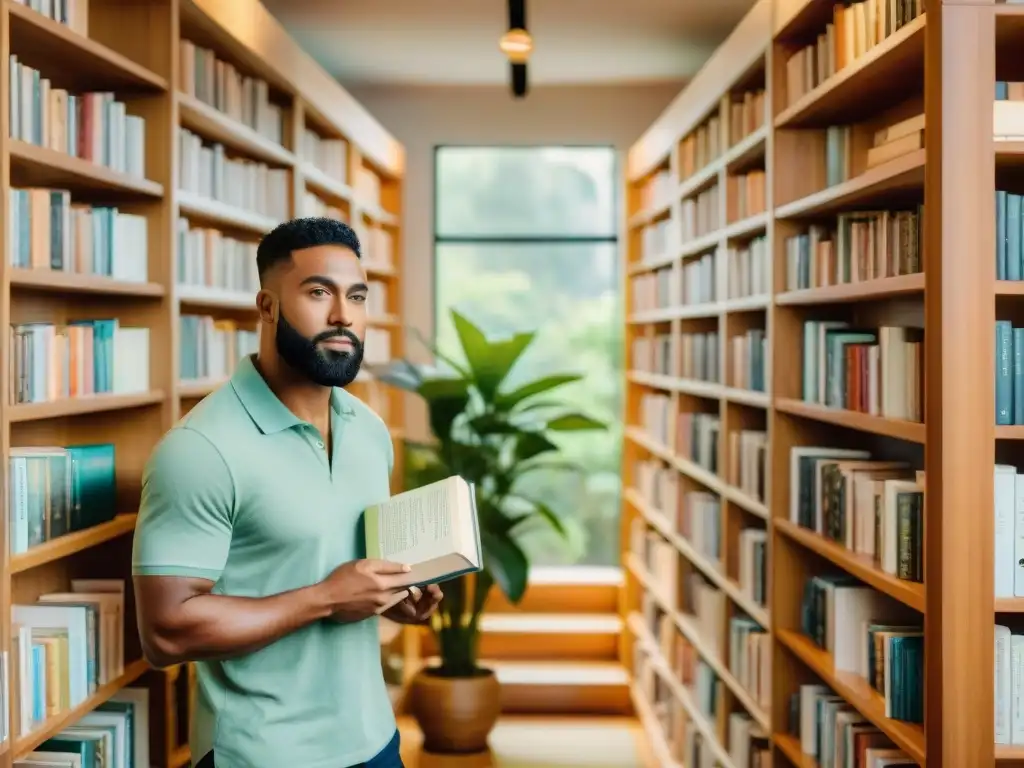 Una ilustración acuarela intrincada de diversidad cultural en una biblioteca tranquila llena de libros en varios idiomas