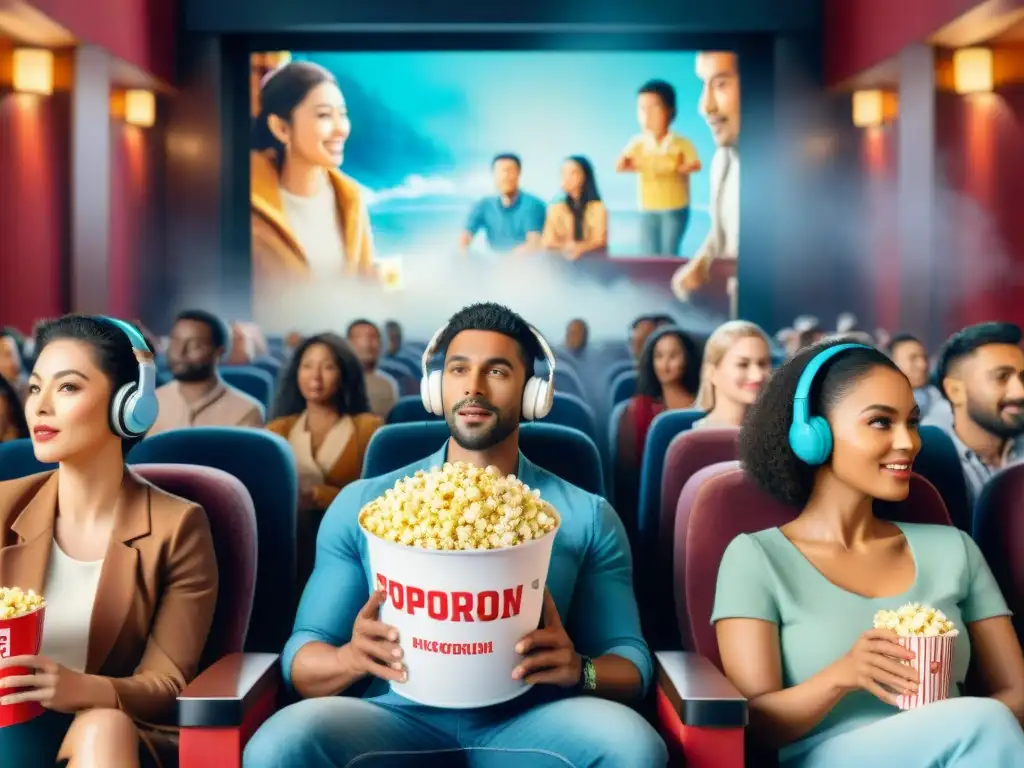 Disfrutando las mejores películas para aprender idiomas en un cine multicultural