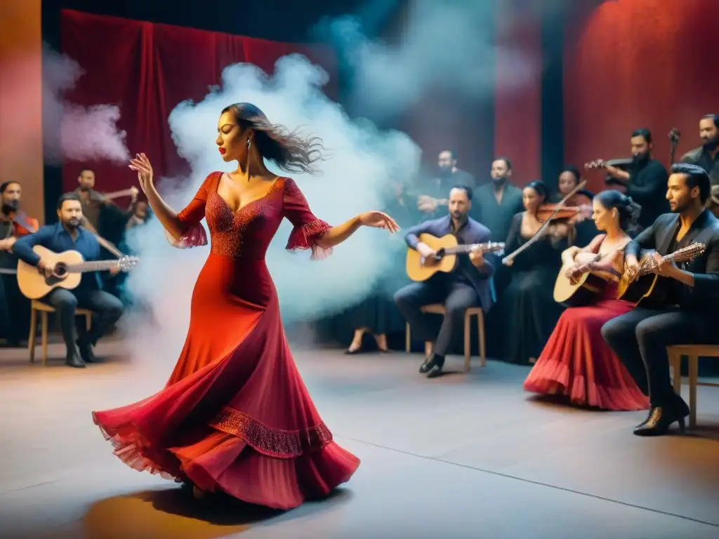 Un vibrante espectáculo de flamenco con música gitana y expresiones culturales