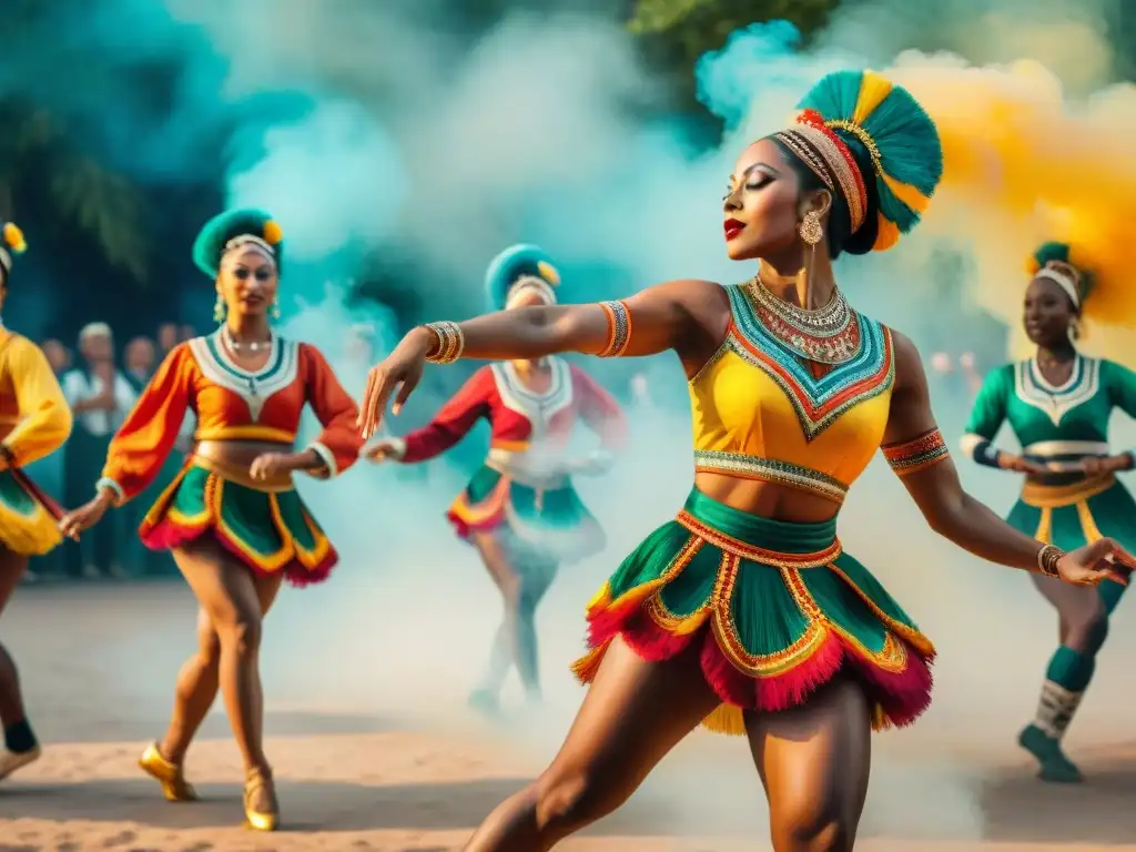 Un vibrante festival de danzas que celebra la diversidad lingüística en trajes tradicionales de todo el mundo