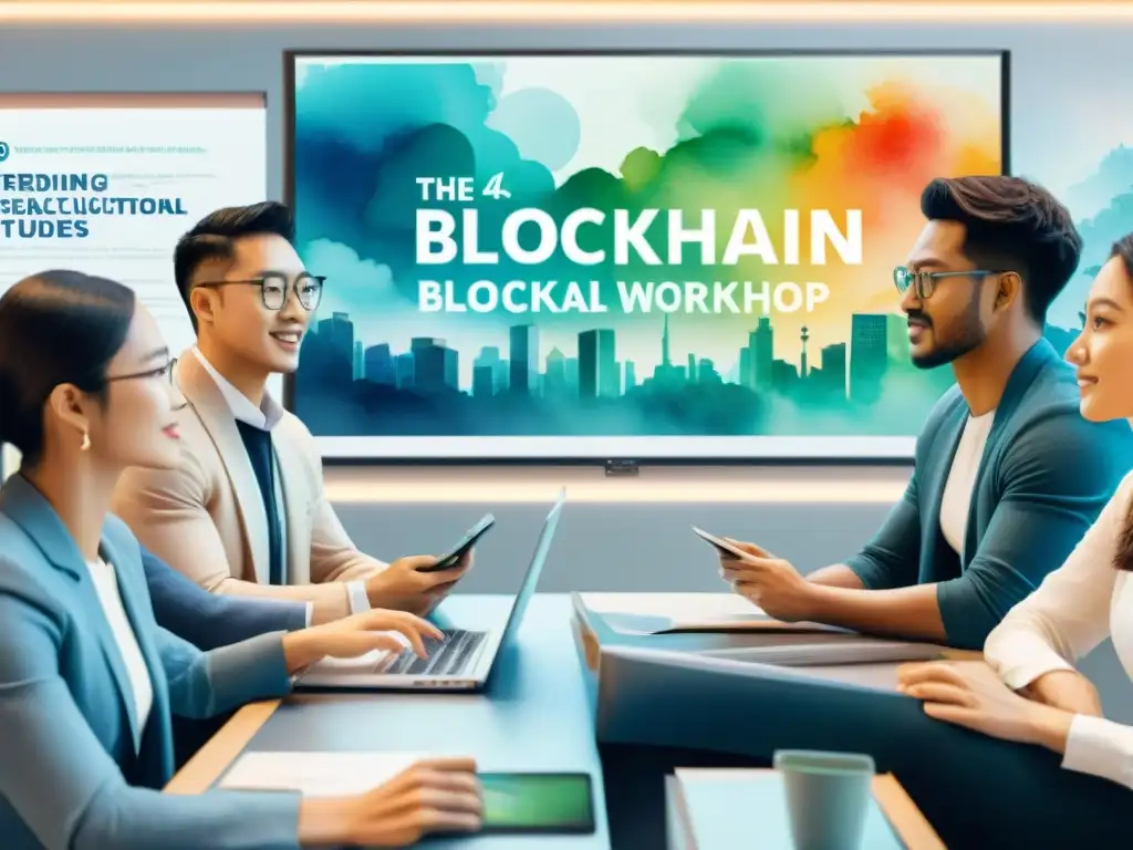 Un vibrante taller de tecnología blockchain en educación lingüística